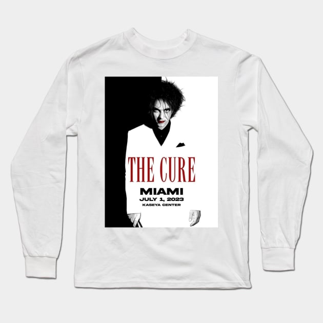 The Cure ROBERT SMITH LIMITED (WHITE) Long Sleeve T-Shirt by MinistryofNoise